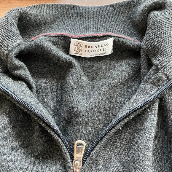 Brunello Cucinelli Turtleneck Quarterzip Cashmere - Picture 1 of 4